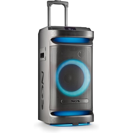NGS Wild Temper Altavoz Portátil Inalámbrico con Batería Bluetooth/USB/AUX IN 200W Negro