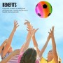 MAGIC SELECT 2Ud Pelotas de PVC Juguete Infantil. Balón de Fútbol Hinchable con Arcoíris. Pelota Suave para Niños. Pelota para