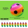 MAGIC SELECT 2Ud Pelotas de PVC Juguete Infantil. Balón de Fútbol Hinchable con Arcoíris. Pelota Suave para Niños. Pelota para