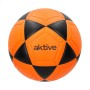 AKTIVE Balón de fútbol Sala PVC, 230-250 Gramos, D18 cm, Talla 3, Color Naranja y Negro, Resistente y Duradero, Óptimo para