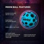 Waboba Moon Ball – Pelota de Goma de Salto más Alta – Diseño Original Patentado – cráter de Pelota Produce un Sonido de Rebote