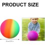 Pelota Blanda de PVC para Niños, PVC Bola Arcoiris Pelota de Inflable, PVC Balon Futbol, Pelota de Playa Balones de Agua Pelota