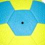 AKTIVE Balón de fútbol PVC, 320-340 Gramos, D22 cm, Talla 5, Color Amarillo fosforito y Azul, Resistente y Duradero, óptimo para