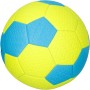 AKTIVE Balón de fútbol PVC, 320-340 Gramos, D22 cm, Talla 5, Color Amarillo fosforito y Azul, Resistente y Duradero, óptimo para