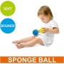 MONDO 14860 Toys – Soft Ball PCS – Set 2 Pelotas de Esponja 7cm para niños-Interior/Exterior (Entrega aleatoria), Multicolor, 70