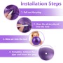 TDUNSYA Pelota Pilates Pequeña, Bola Pilates, 25 cm, Pilates Ball, Pelota de Pilates, Pelota de Gimnasia Pequeña para Yoga, Mini