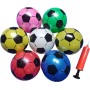 Balón de fútbol 12x pelotas de plástico de 20 cm