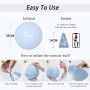 PROIRON, Pelota de Pilates, Fitness, Yoga, Embarazo, Deporte, Fitball para Ejercicios Gimnasia, 55/65/75cm, Anti-pinchazos,