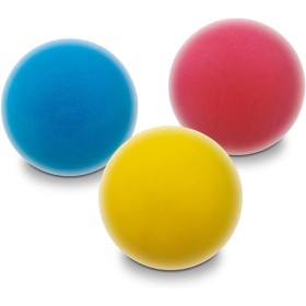 Mondo Toys - Bolsa Tres Pelotas espuma, 70mm, colores surtidos