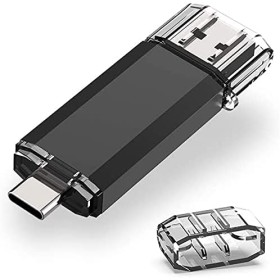 RAOYI 64GB USB 3.0 Type C Dual OTG Flash Drive USB C Pendrive 64GB Memory Stick for USB-C Smartphones, Matebook D Tablets,
