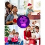 Zawaer Luz nocturna infantil, lampara futbol, 3D LED Lámpara Luz de noche con control remoto,16 cambiar el color LED Touch Luz