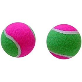 BLUE SKY - Pelotas de Tenis Scratch - Juego de Raqueta - Pelota con Velcro - 040787 - Verde - Juguete Infantil - 4 cm - A Partir