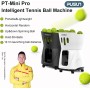 PUSUN Máquina de pelotas de tenis, portátil PT-Mini Pro máquina de lanzamiento de pelotas de tenis para práctica y
