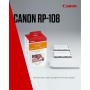Canon RP-108 - Papel fotográfico y cartucho de tinta original para Selphy CP, color blanco.