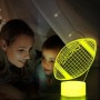 Regalo de Fútbol para niños, Luz de Noche, 3D LED Lámpara Luz de Noche con Control Remoto, 16 Colores Lámpara infantile, Nino
