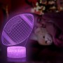 Regalo de Fútbol para niños, Luz de Noche, 3D LED Lámpara Luz de Noche con Control Remoto, 16 Colores Lámpara infantile, Nino