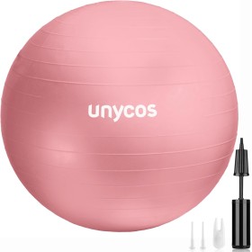 unycos - Pelota de Pilates, Gimnasia, Yoga, Fitness y Embarazo, Fitball Antideslizante y Anti-Burst55cm/65cm/75cmde PVC Extra