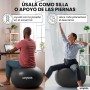 unycos - Pelota de Pilates, Gimnasia, Yoga, Fitness y Embarazo, Fitball Antideslizante y Anti-Burst55cm/65cm/75cmde PVC Extra