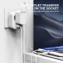 PAIDASHU Adaptador Enchufe Ingles UK Inglaterra Adaptador de Viaje con USB A & C (2.4A), Español 2 Patas Europa hacia 3 Patas