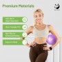 Slim Panda Pelota de Pilates 23cm, Antiexplosión Antideslizante PVC Pelota de Gimnasia, Soft Balones de Yoga para Terapia