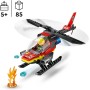 LEGO City Helicóptero de Rescate de Bomberos de Juguete, Set de Construcción con Minifigura de Piloto, Regalo para Niños y Niñas