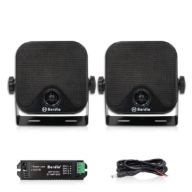 Herdio 4 ''2 uds altavoces Bluetooth marinos resistentes al agua para 