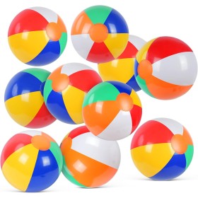 flintronic Pelota de Playa Hinchable Beach, Pelota Hinchable Paneles Colores, Diseño Franjas de Colores Pelota de Hinchable