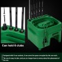 Dispensador automático de Pelotas de Golf por inducción eléctrica, dispensador de Pelotas de Golf con Soporte para Palos de 6