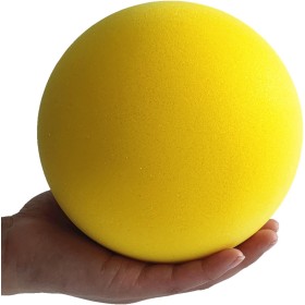 Aiyouwei Pelota de espuma suave y silenciosa, bola de esponja, pelota de actividad en interiores, kickball, dodgeball, pelota de