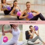 2 Piezas Pelota de Pilates para Yoga, Barra, Entrenamiento y Terapia Física, Mejora el Equilibrio, Fuerza de Núcleo, Dolor de