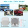 Herdio 4 ''2 uds altavoces Bluetooth marinos resistentes al agua para 