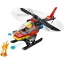 LEGO City Helicóptero de Rescate de Bomberos de Juguete, Set de Construcción con Minifigura de Piloto, Regalo para Niños y Niñas