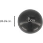 U can - Pelota para Pilates, Barra, Yoga y Fitness | Chica (20-25 cm) | Color Negro | para Ejercicios de bajo Impacto | Entrena