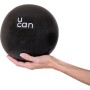 U can - Pelota para Pilates, Barra, Yoga y Fitness | Chica (20-25 cm) | Color Negro | para Ejercicios de bajo Impacto | Entrena