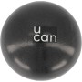 U can - Pelota para Pilates, Barra, Yoga y Fitness | Chica (20-25 cm) | Color Negro | para Ejercicios de bajo Impacto | Entrena