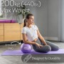 Core Balance Pelota de Pilates Pequeña. Softball 23cm Diámetro. Antideslizante, Anti Reventones, PVC Seguro. para Yoga,