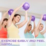 jjshund Pelota de Pilates, 25 cm Pelota Yoga Fitball Pequeña Antideslizante Pelota de Gimnasia para Hogar Oficina Gimnasio Yoga