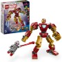 LEGO Marvel Armadura Robótica de Iron Man vs. Ultrón Juguete de Superhéroes con Minifiguras, Figura Articulada de Robot, Juego