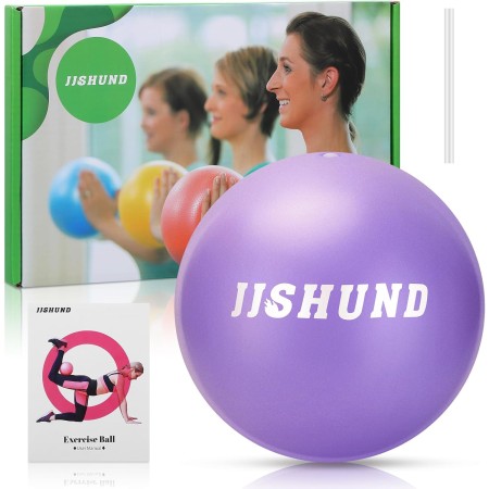 jjshund Pelota de Pilates, 25 cm Pelota Yoga Fitball Pequeña Antideslizante Pelota de Gimnasia para Hogar Oficina Gimnasio Yoga