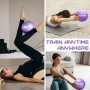 jjshund Pelota de Pilates, 25 cm Pelota Yoga Fitball Pequeña Antideslizante Pelota de Gimnasia para Hogar Oficina Gimnasio Yoga