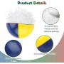 PBUSPU Juego de 5 Pelotas de Malabares, Ø 55 mm Pelotas para Principiantes, 60g, Pelota de Malabares con Relleno Piel Sintética
