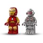 LEGO Marvel Armadura Robótica de Iron Man vs. Ultrón Juguete de Superhéroes con Minifiguras, Figura Articulada de Robot, Juego