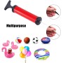 SZSHIMAO Bomba para balones con 4 Agujas, 2 boquillas y 1 Manguera para fútbol, Rugby, Voleibol, Baloncesto, Balonmano, Globo,