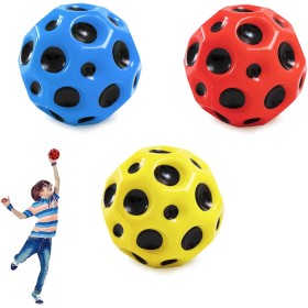 Uunquee 3 Piezas Astro Jump Ball, Moon Ball, High Jumps Bounce, Rubber Ball de Alto Salto para Niños - Regalos Interactivos