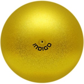 DRUNA Pelota de Gimnasia Rítmica de Metalizada + Glitter de PVC 17 cm 300 gr, Aparto de Gimnasia, Pelota de Ejercicio