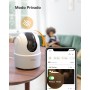Imou 4MP Cámara Vigilancia WiFi Interior para Mascotas,360° Cámara IP WiFi con Detección de Humano, Visión Nocturna, Audio