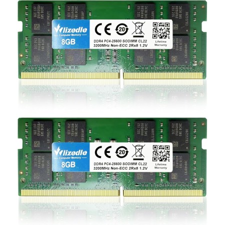 DDR3/DDR3L Laptop Memória RAM 16GB Kit (2x8GB) 1600MHz CL11 SODIMM Wlizedle Computador Módulo de Memória PC3-12800 /PC3L-12800