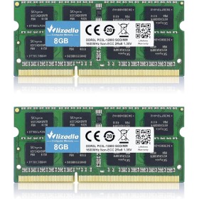 DDR3/DDR3L Laptop Memória RAM 16GB Kit (2x8GB) 1600MHz CL11 SODIMM Wlizedle Computador Módulo de Memória PC3-12800 /PC3L-12800