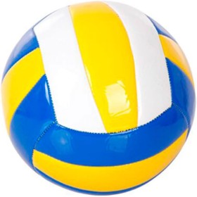 Tradineur - Balón de Voleibol, diseño de Franjas de Colores, Tacto Suave, Pelota, Deportes de Equipo (Tamaño 5 - Ø 21 cm -