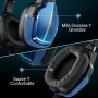 Tatybo Auriculares Gaming para Ps4 Ps5 PC Xboxone Switch, Cascos Gaming Estéreo con 90° Almohadillas Giratorias, Micrófono con